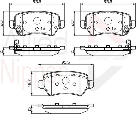 Comline ADB32239 - Brake Pad Set, disc brake car-mod.net