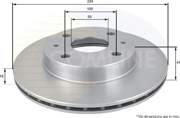 Comline ADC0612V - Brake Disc car-mod.net