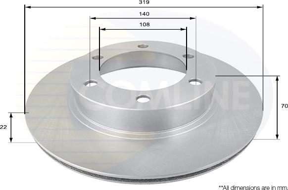 Comline ADC0184V - Brake Disc car-mod.net