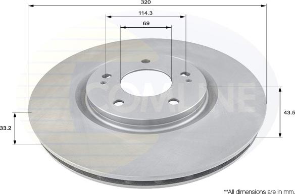 Comline ADC0357V - Brake Disc car-mod.net