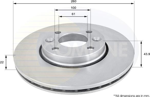 Comline ADC0266V - Brake Disc car-mod.net
