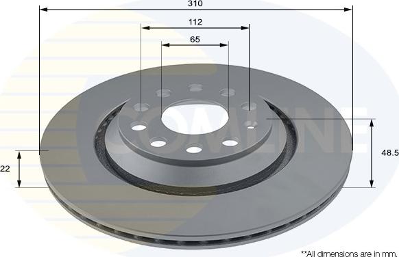 Comline ADC1493V - Brake Disc car-mod.net