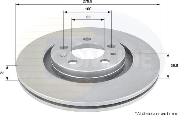 Comline ADC1408V - Brake Disc car-mod.net