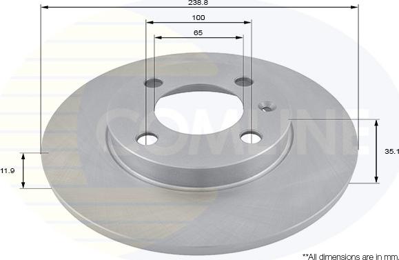 Comline ADC1402 - Brake Disc car-mod.net