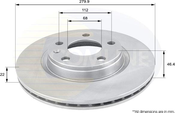 Comline ADC1412V - Brake Disc car-mod.net