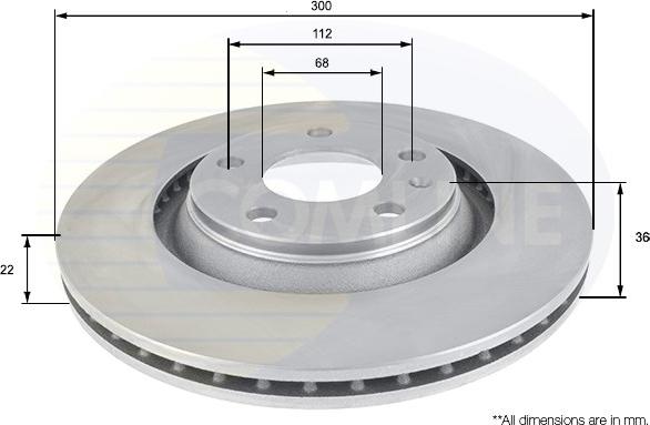 Comline ADC1485V - Brake Disc car-mod.net
