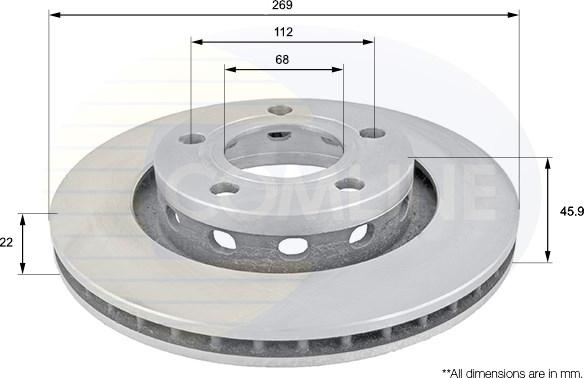 Comline ADC1481V - Brake Disc car-mod.net