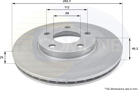 Comline ADC1425V - Brake Disc car-mod.net