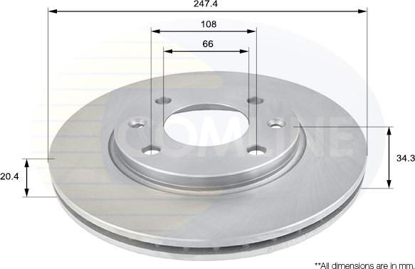 Comline ADC1506V - Brake Disc car-mod.net