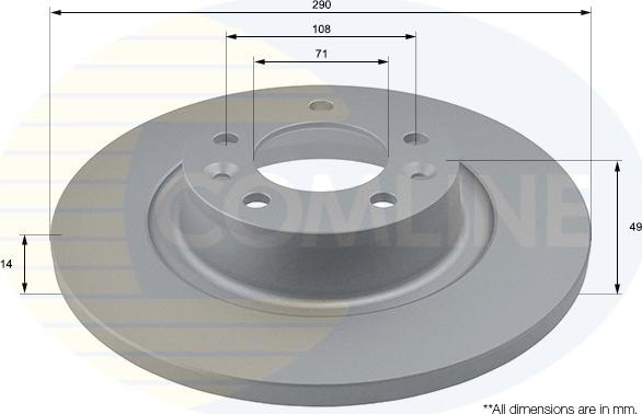 Comline ADC1581 - Brake Disc car-mod.net