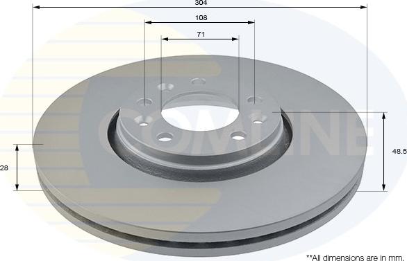 Comline ADC1579V - Brake Disc car-mod.net