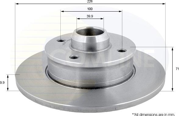 Comline ADC3007 - Brake Disc car-mod.net