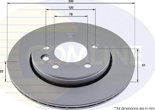 Comline ADC2921V - Brake Disc car-mod.net