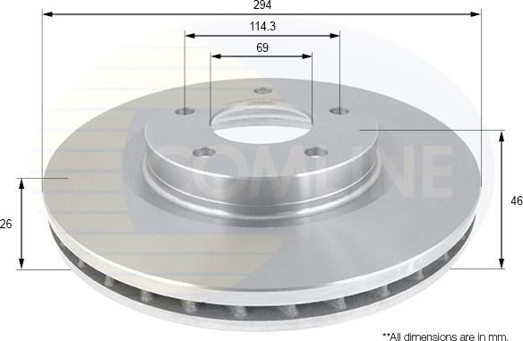 Comline ADC2318V - Brake Disc car-mod.net