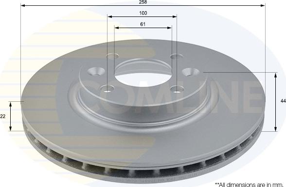 Comline ADC2719V - Brake Disc car-mod.net