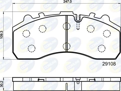 Comline CBP9042MK - Brake Pad Set, disc brake car-mod.net