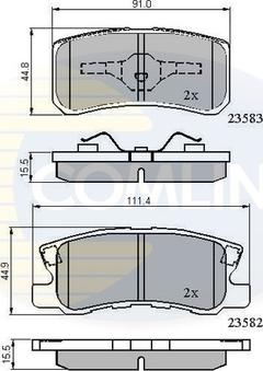 Comline CBP0905 - Brake Pad Set, disc brake car-mod.net