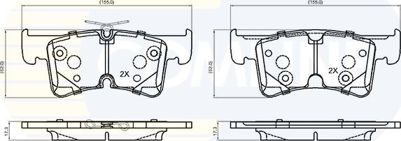 Comline CBP04015 - Brake Pad Set, disc brake car-mod.net