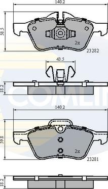Comline CBP01548 - Brake Pad Set, disc brake car-mod.net