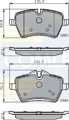 Comline CBP01673 - Brake Pad Set, disc brake car-mod.net