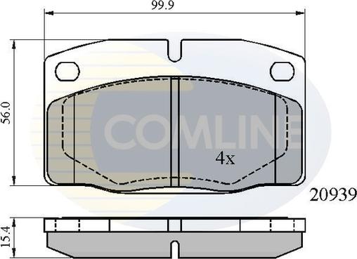 Comline CBP0135 - Brake Pad Set, disc brake car-mod.net
