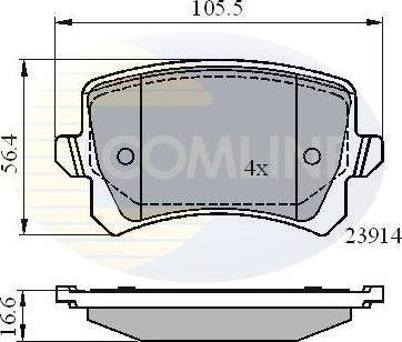 Comline CBP01712 - Brake Pad Set, disc brake car-mod.net