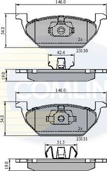Comline CBP0889 - Brake Pad Set, disc brake car-mod.net