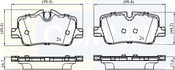 Comline CBP03697 - Brake Pad Set, disc brake car-mod.net
