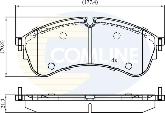 Comline CBP02400 - Brake Pad Set, disc brake car-mod.net