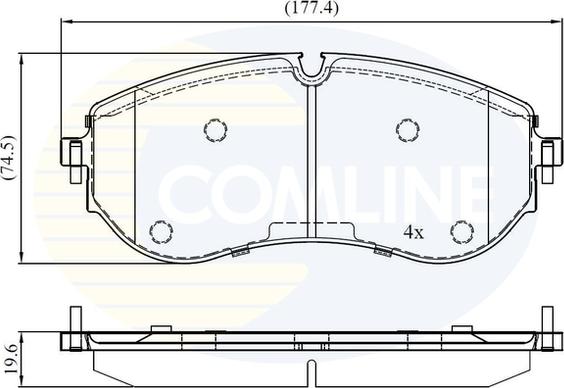 Comline CBP02528 - Brake Pad Set, disc brake car-mod.net