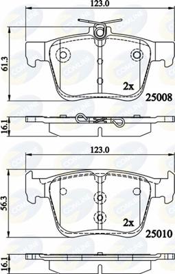 Comline CBP02156 - Brake Pad Set, disc brake car-mod.net