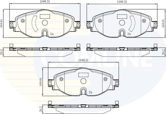 Comline CBP02158 - Brake Pad Set, disc brake car-mod.net
