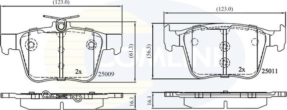 Comline CBP02157 - Brake Pad Set, disc brake car-mod.net