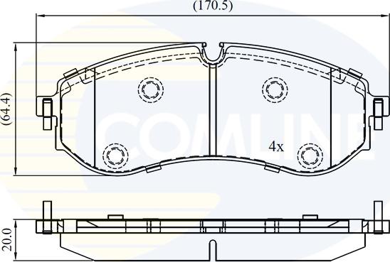 Comline CBP02845 - Brake Pad Set, disc brake car-mod.net