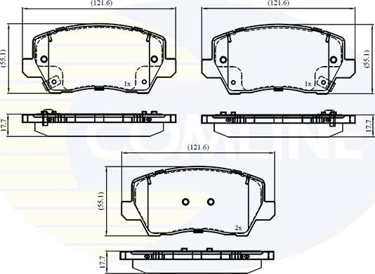 Comline CBP02861 - Brake Pad Set, disc brake car-mod.net