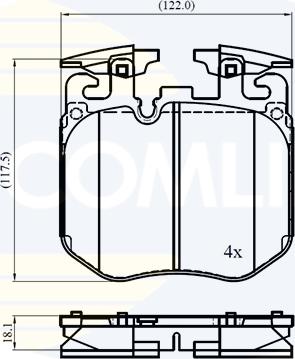 Comline CBP02838 - Brake Pad Set, disc brake car-mod.net