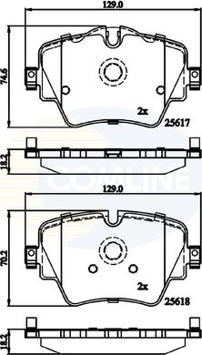 Comline CBP02319 - Brake Pad Set, disc brake car-mod.net