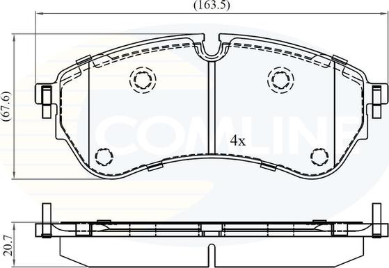 Comline CBP02388 - Brake Pad Set, disc brake car-mod.net