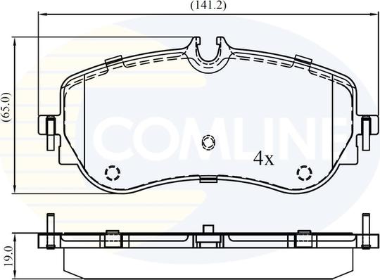 Comline CBP02387 - Brake Pad Set, disc brake car-mod.net