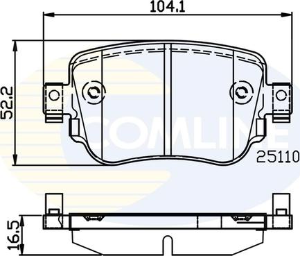 Comline CBP02220 - Brake Pad Set, disc brake car-mod.net