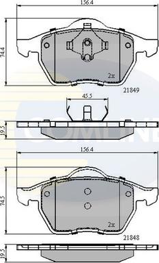 Comline CBP0715 - Brake Pad Set, disc brake car-mod.net