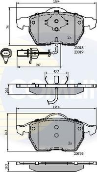 Comline CBP11542 - Brake Pad Set, disc brake car-mod.net