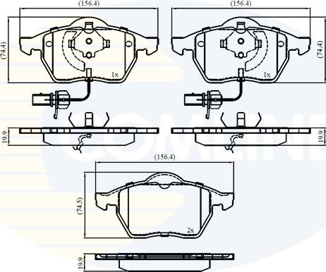 Comline CBP11025 - Brake Pad Set, disc brake car-mod.net