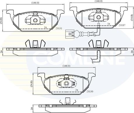 Comline CBP1851 - Brake Pad Set, disc brake car-mod.net