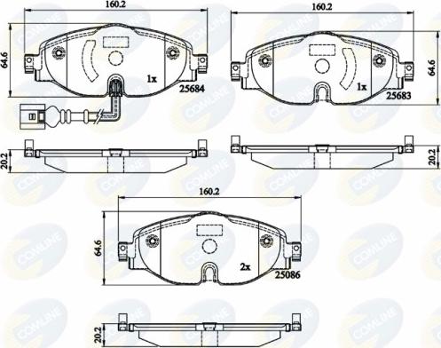 Comline CBP12158 - Brake Pad Set, disc brake car-mod.net