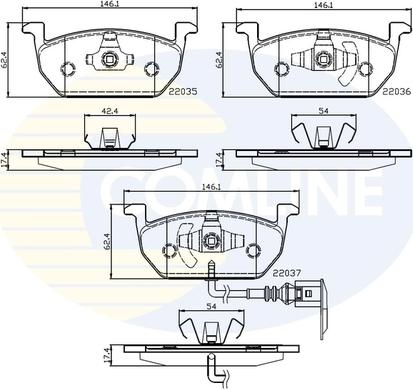 Comline CBP12224 - Brake Pad Set, disc brake car-mod.net