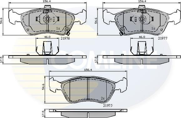 Comline CBP3450 - Brake Pad Set, disc brake car-mod.net