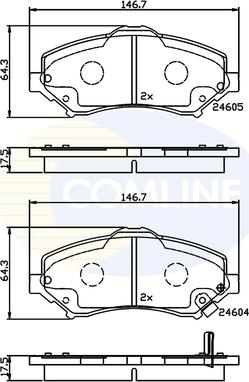 Comline CBP36066 - Brake Pad Set, disc brake car-mod.net