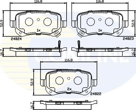 Comline CBP36067 - Brake Pad Set, disc brake car-mod.net