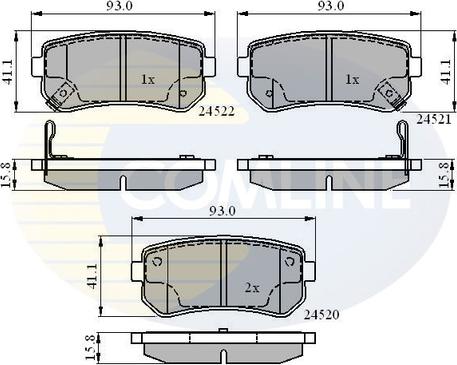 Comline CBP31543 - Brake Pad Set, disc brake car-mod.net